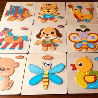 Set Ghép hình cơ bản cho bé mới làm quen với Ghép hình