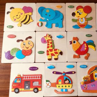 Set Ghép hình cơ bản cho bé mới làm quen với Ghép hình