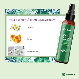 Xịt khoáng Toner se khít lỗ chân lông Menly 100ml