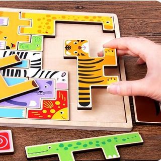 Bảng ghép hình con vật- Rèn tư duy logic