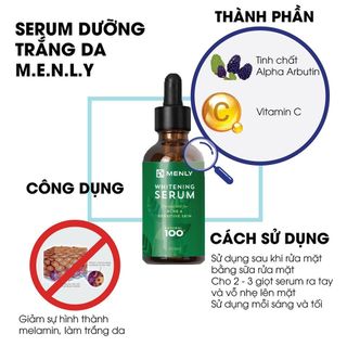Serum dưỡng trắng da cho nam MENLY