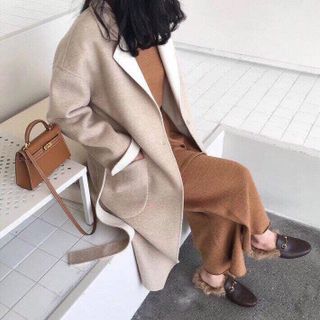 Túi xách da mini nữ đeo vai màu nâu bò TN0002 - Mẫu mới xịn hot