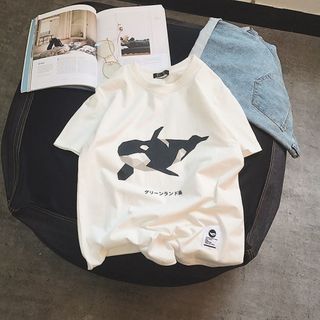 ÁO THUN CỔ TRÒN CÁ HEO CO114