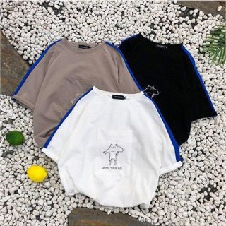 ÁO THUN IN THÚ CÓ TÚI NOW TREND N390