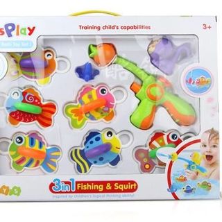 Bộ Đồ chơi Câu cá kết hợp Súng phun nước