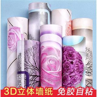 giấy dán tường 1 cuộn 10m dán tẹt bô