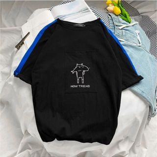 ÁO THUN IN THÚ CÓ TÚI NOW TREND N390