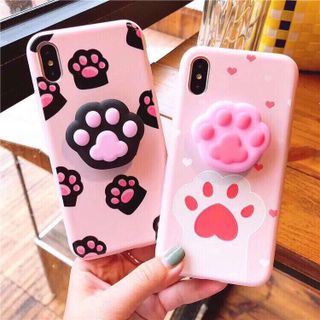 ốp kèm popsocket dạ quang phát sáng ban đêm