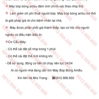 máy trợ thở bóp bóng ambur