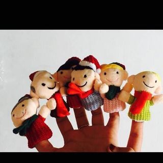 Rối ngón kể chuyện - Chủ đề Giáng Sinh Set gồm 11 con rối