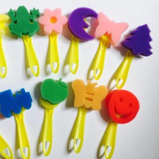 Set 12 khuôn dụng cụ chơi với màu