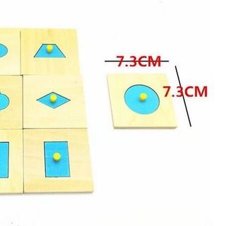 Bộ Núm hình khối - Giáo cụ Montessori