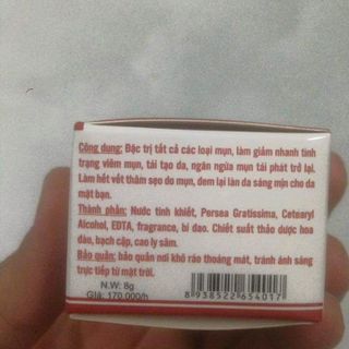 KEM TRỊ MỤN HOA ĐÀO ĐỘC QUYỀN - CHUYÊN SỈ LẺ TOÀN QUỐC