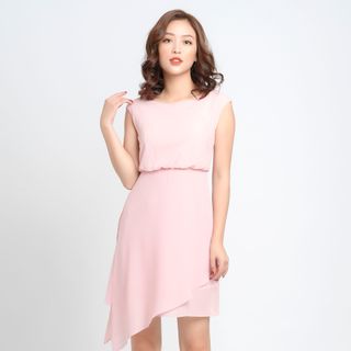 Đầm hồng công sở xinh - hàng hãng sỉ tốt