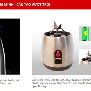 Máy xay sinh tố cầm tay xài pin