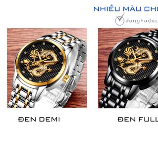 Đồng Hồ Nam ROMA LIGE - Rồng VÀNG 3D Nghệ thuật – Dây thép đúc đặt giá sỉ​