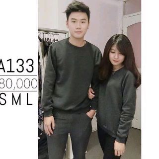 Sweater xám đậm nam nữ