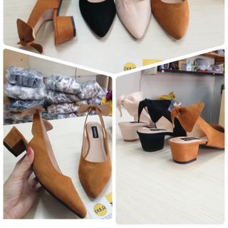 Giày cao gót 3cm hậu min nơ 452GT03