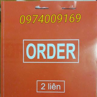 combo 10 quyển phiếu order a6 2 liên