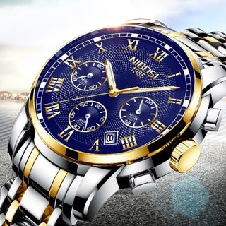 Đồng hồ Nam NIBOSI 2302 Chạy 6 Kim Nhiều màu