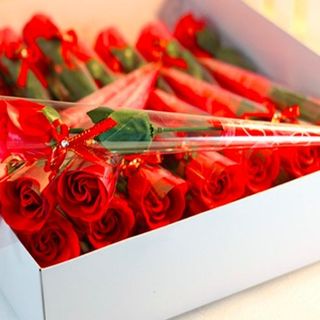 Hoa hồng sáp thơm nguyên cây giá sỉ 6k