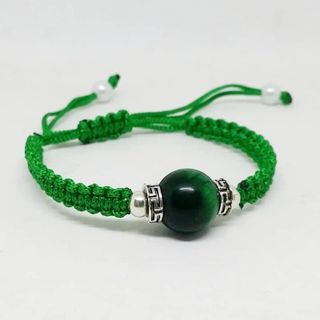 vòng tay phong thủy đá mắt hổ tết dây giá sỉ