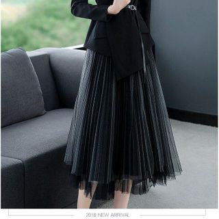 SET ÁO VEST CHÂN VÁY REN LƯỚI