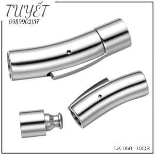 KHÓA INOX DÂY CHUYỀN CAO SU ĐEN