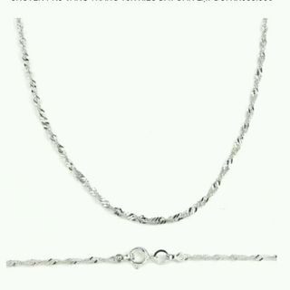 dây chuyền bạc xoắn