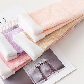 Tất kẻ sọc dầy nhung