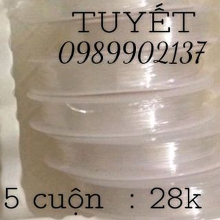 5 CUỘN DÂY CƯỚC THUN XỎ VÒNG TAY giá sỉ