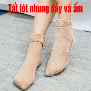 Tất lót nhung rất dầy và ấm
