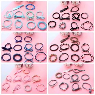 set 10 đồ cột tóc