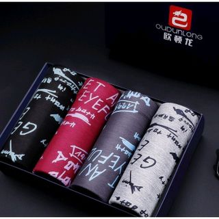 set 4 quần boxer hoa văn