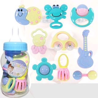 bình sữa xúc xắc 9 món baby toy giá sỉ