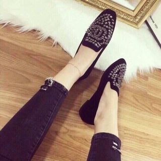 giày mọi đính đá