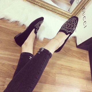 giày mọi đính đá