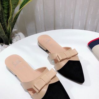 dép suc nơ da xịn