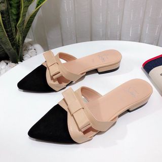 dép suc nơ da xịn