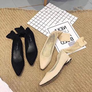 giày búp bê phối lưới full hộp