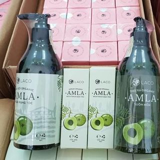 Bộ dầu gội dầu xả và serum AMLA Đặc Trị Rụng Tóc Dưỡng tóc Mềm Mượt Kích Mọc Tóc Hiệu Quả