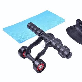 con lăn 4 bánh kèm thảm và chặn