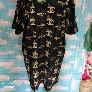 đầm suông chất nhung dấu quần