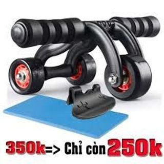 con lăn 4 bánh kèm thảm và chặn