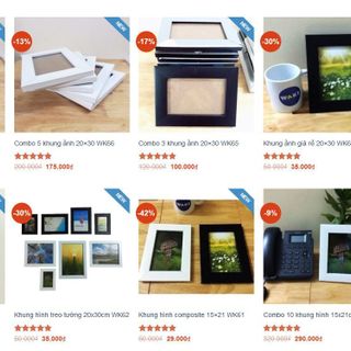 Khung ảnh sỉ treo tường A4 tại Gò Vấp