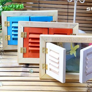 Khung ảnh cửa sổ Vintage bằng gỗ Số 01