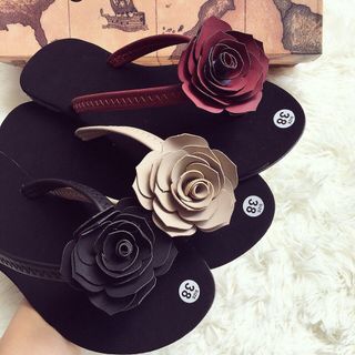 dép nữ kẹp hoa