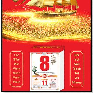 In Lịch Gỗ Laminate treo tường