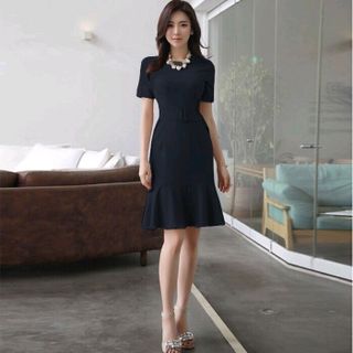 ĐẦM BODY ĐUÔI CÁ DÂY THẮT EO DUYÊN DÁNG