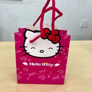 túi giấy đựng quà có nơ xinh xắn 14x7x15